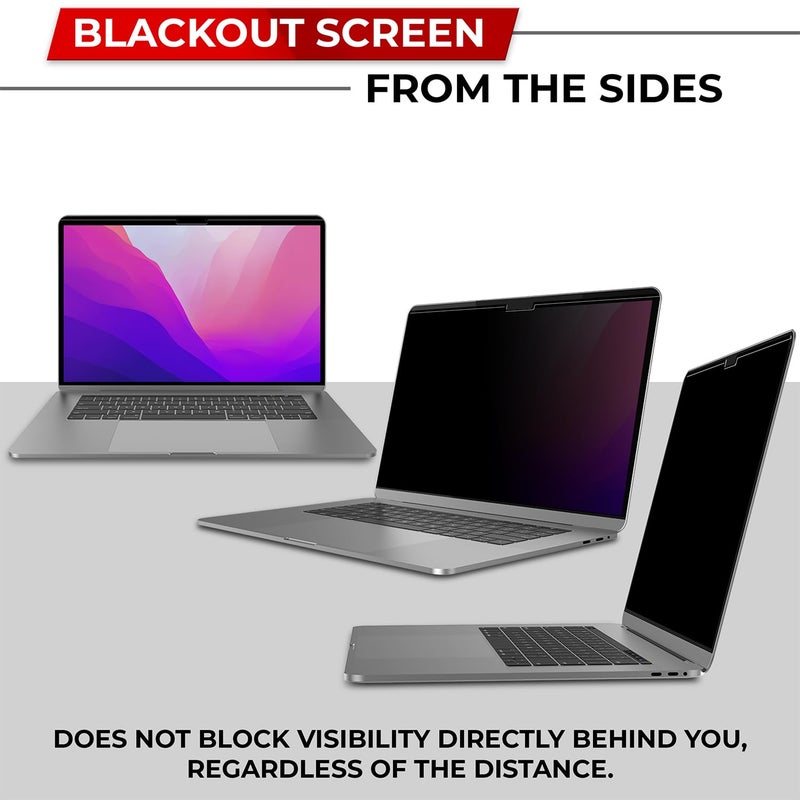 SightPro Magnetic Privacy Screen for MacBook Air 13 Inch (2018, 2019, 2020, 2021, M1) Patented Removable Laptop Privacy Filter Shield and Protector - Image 4